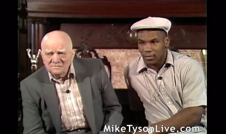 Mike Tyson And Cus D'Amato Being Interviewed.