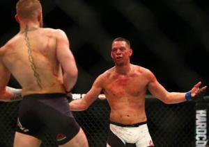 Nate Diaz Taunts A Fatigued And Rocked Conor Mcgregor.