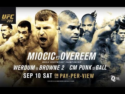 Ufc 203 Predilections And Breakdown Poster.