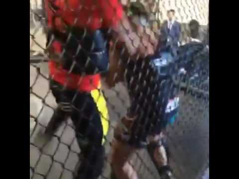 Anderson Silva Throwing Some Huge Shots During Sparring.