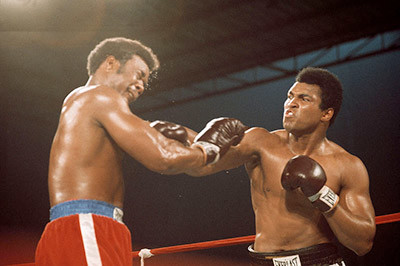 Muhammad Ali Hits George Foreman.