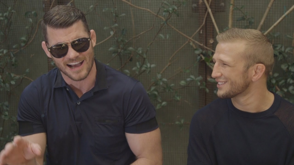 Michael Bisping With Tj Dillashaw.