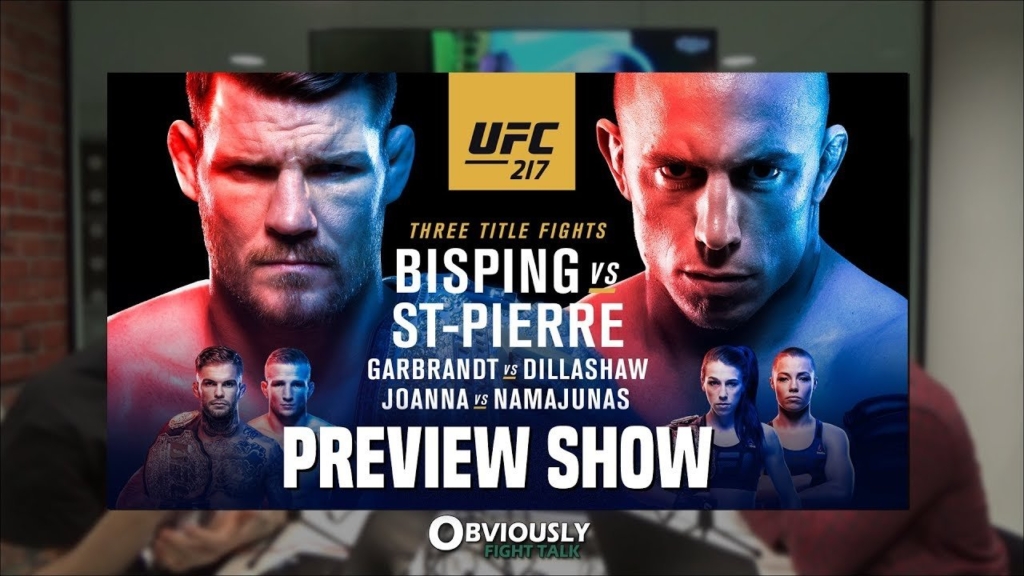 Ufc 217: Bisping Vs. St-Pierre Preview.