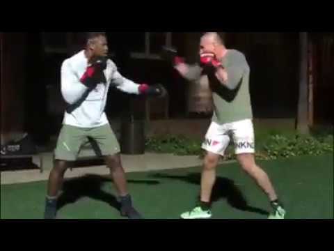 Francis Ngannou And Jerome Le Banner Training Footage.