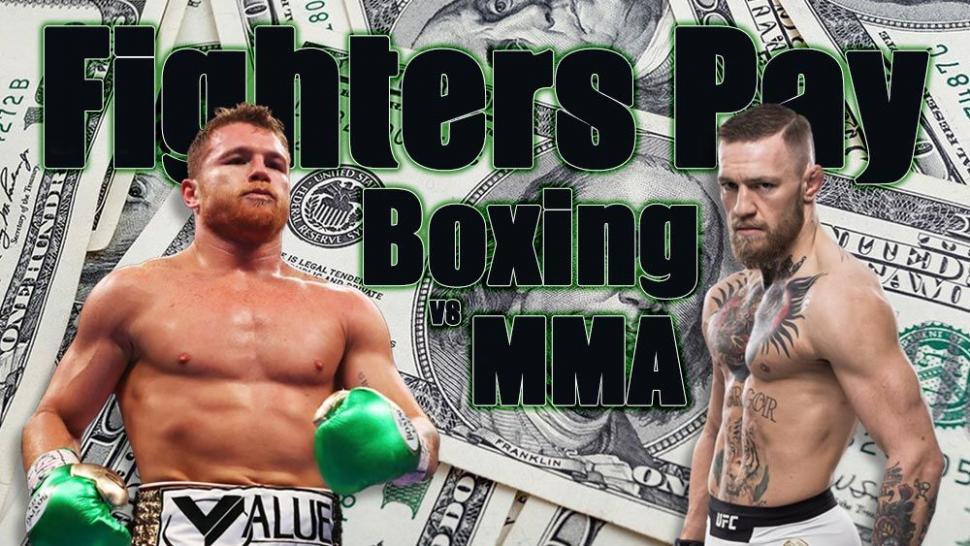 Mma Vs Boxing Pay Out Image With Cancelo Alvarez And Conor Mcgregor.