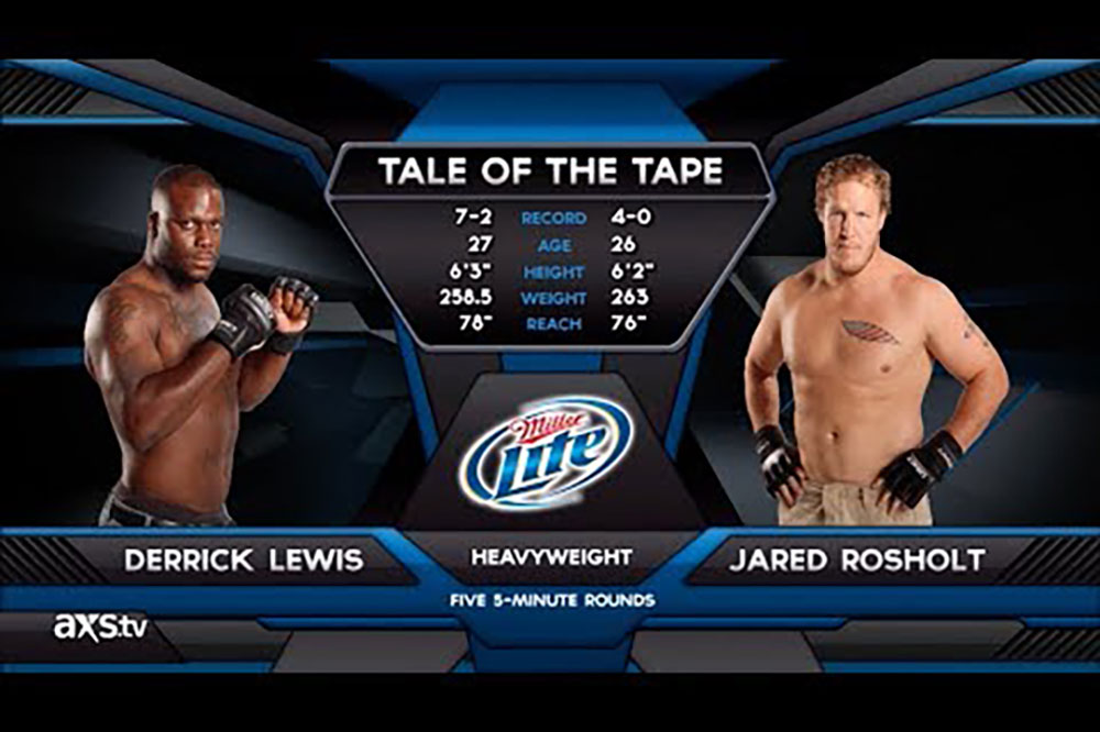 Derrick Lewis And Jared Rosholt Fight At Legacy Fc 13.