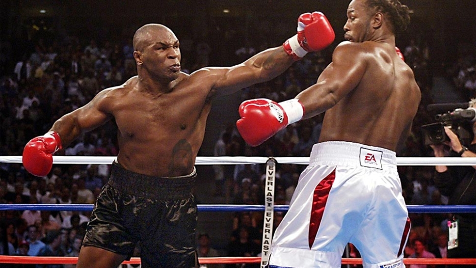 Lennox Lewis Vs Mike Tyson Boxing In 2002.