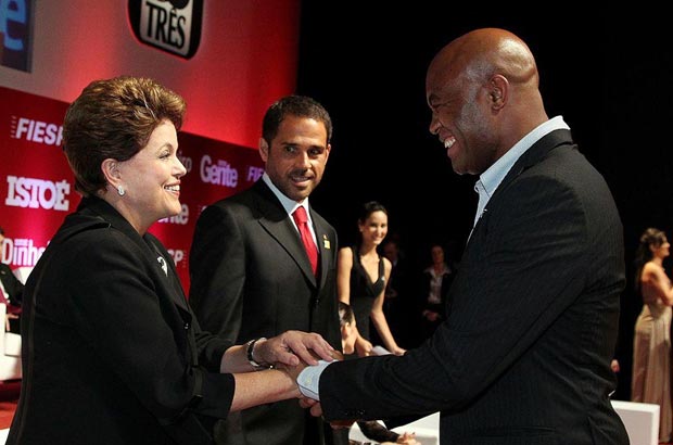 Anderson Silva With Brazilian President