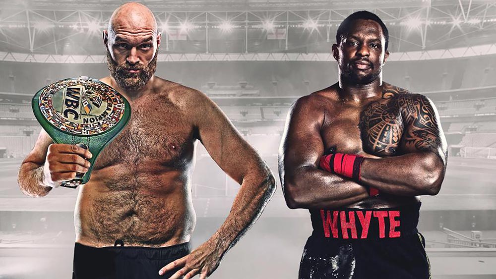 Tyson Fury And Dillian Whyte Before Their Fight.